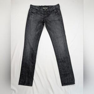NWT 7 For All Mankind Size 28 Roxanne Skinny Dark Stonewashed Blue Zip Fly